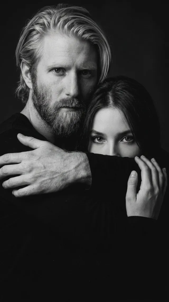 AI Couple Photo Maker 'Editorial Embrace' style — before and after example
