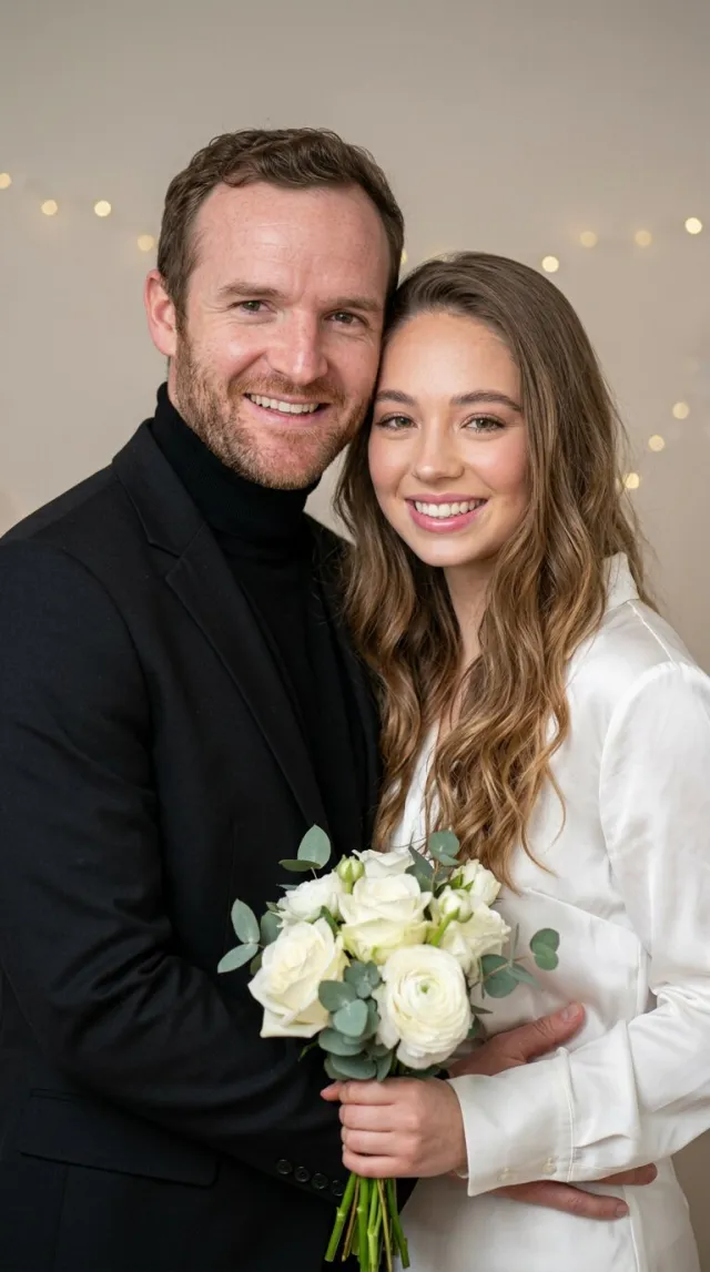 AI Couple Photo Maker 'Celebration Flash' style — before and after example